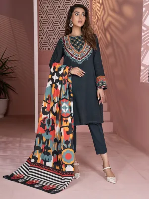 2 Piece Khaddar Suit-Printed (Unstitched)