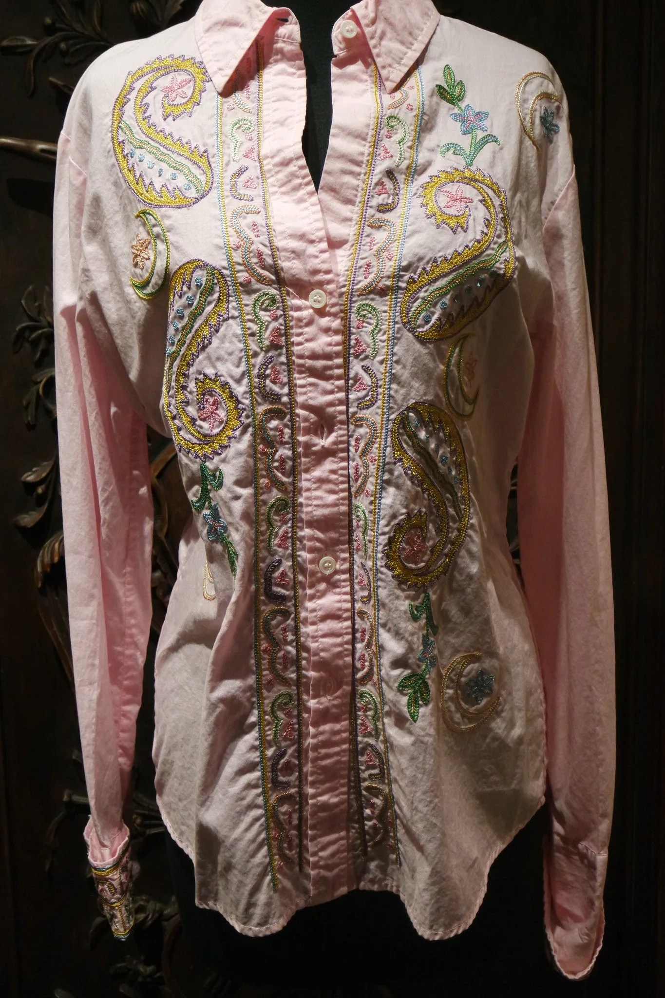 And Cake Embroidered Bombay Shirt with French Cuffs