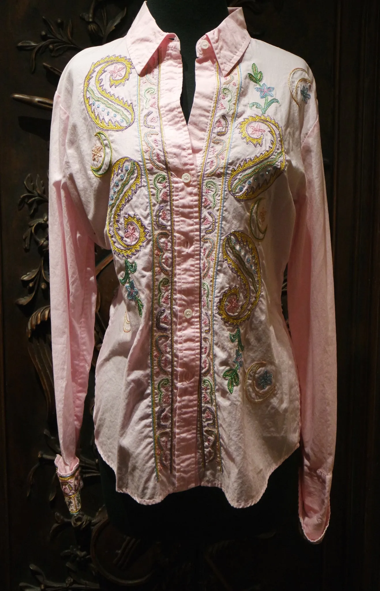 And Cake Embroidered Bombay Shirt with French Cuffs