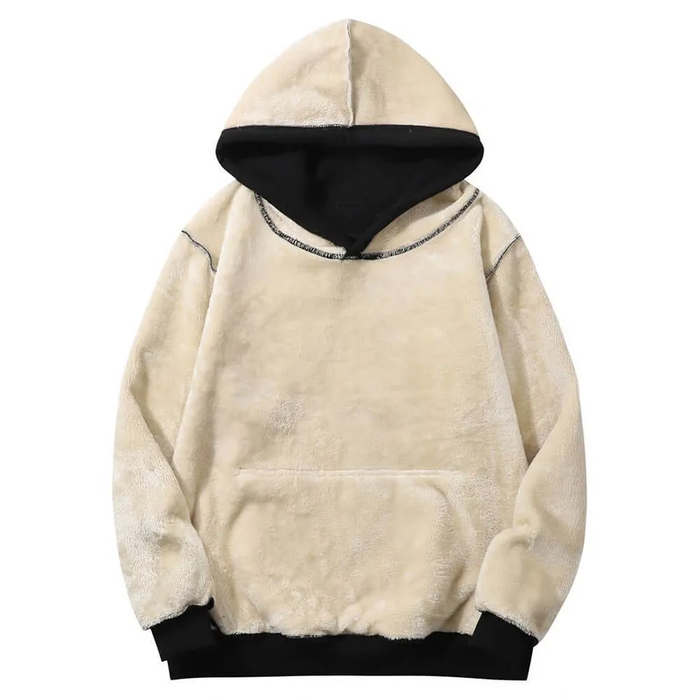 Anti-Social Butterfly Warm Fleece Sherpa Lined Hoodie