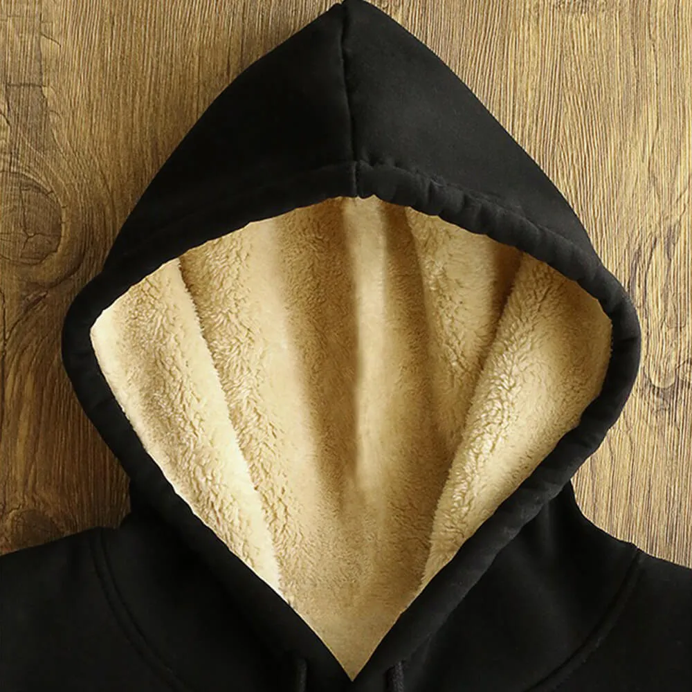 Anti-Social Butterfly Warm Fleece Sherpa Lined Hoodie