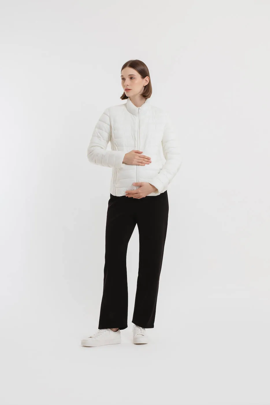 Black Ultrasoft Winter Maternity Pants