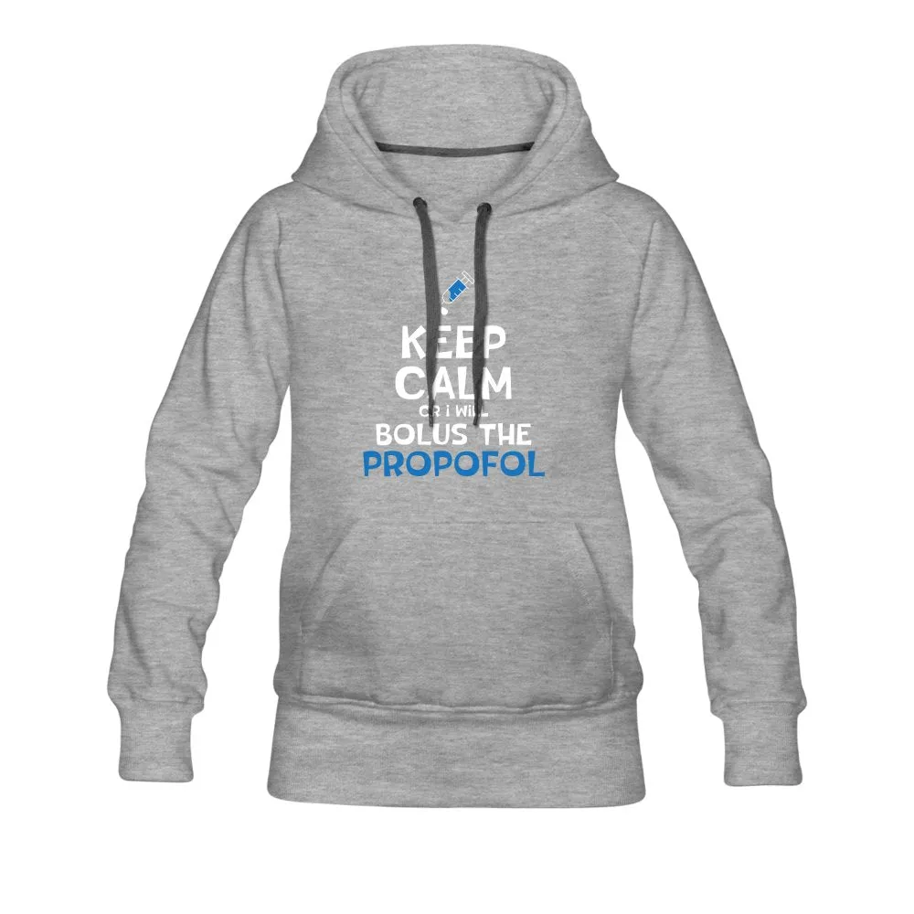 Bolus the propofol Women’s Premium Hoodie