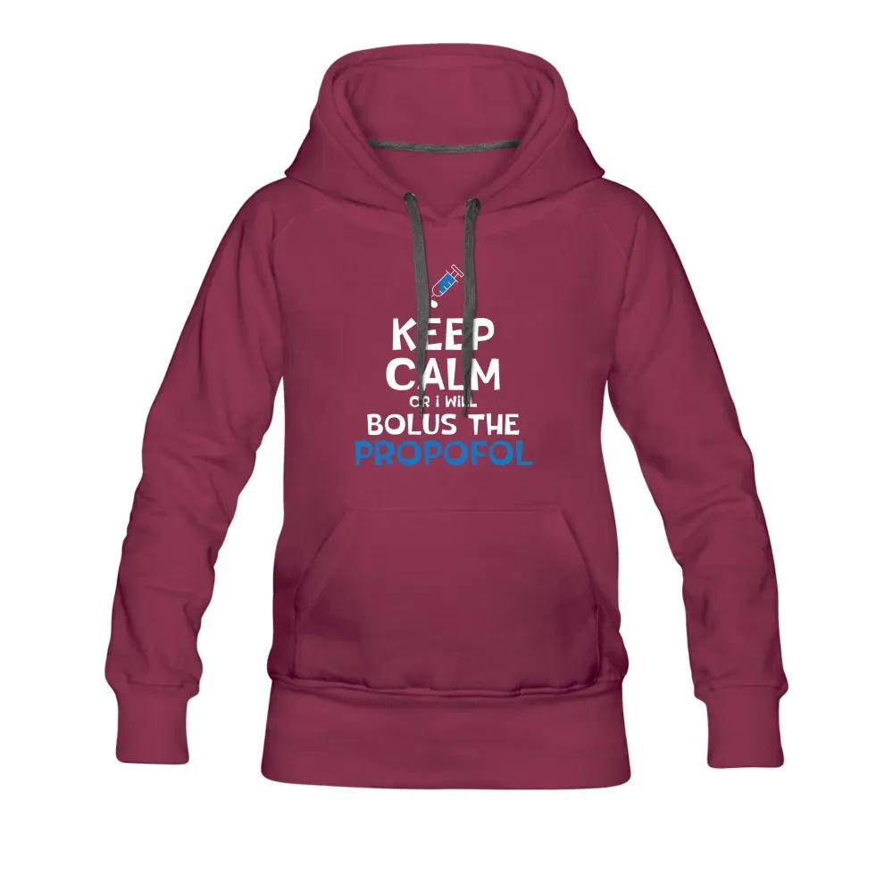 Bolus the propofol Women’s Premium Hoodie