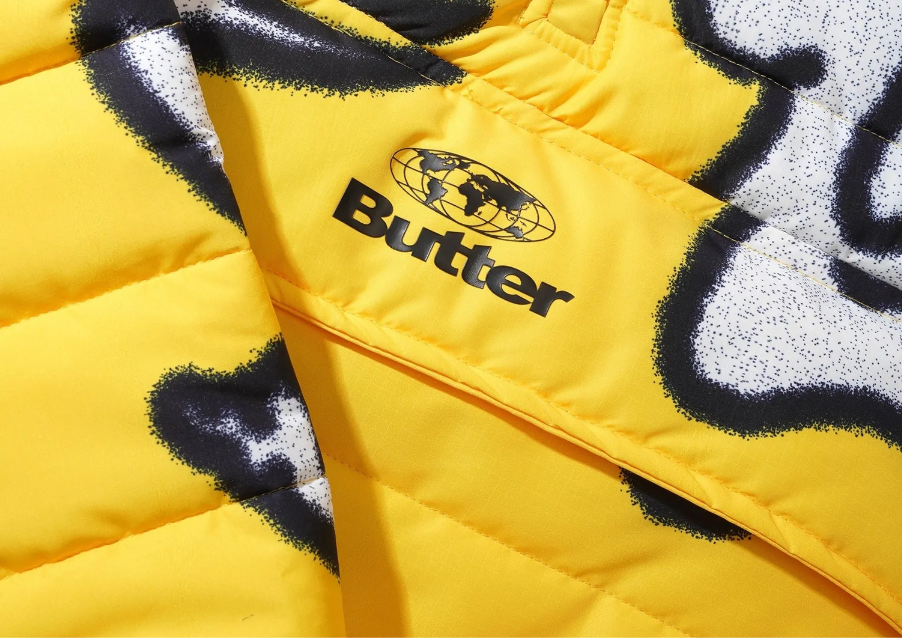 Butter Goods - Critter Puffer Anorak Jacket (Yellow) *SALE