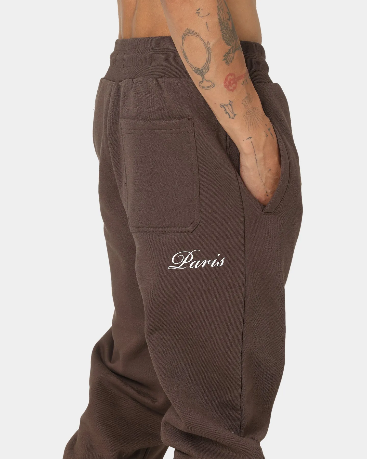 Carre Heavyweight Track Pants Dark Brown