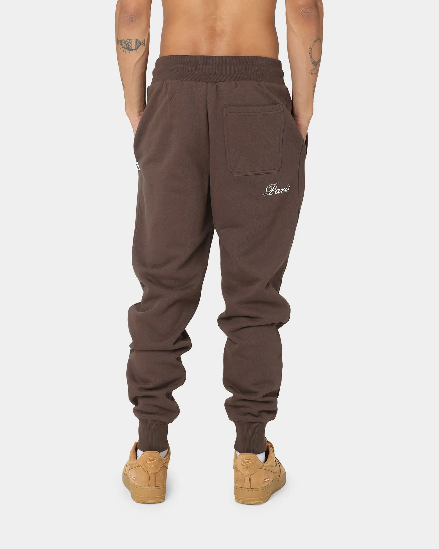 Carre Heavyweight Track Pants Dark Brown