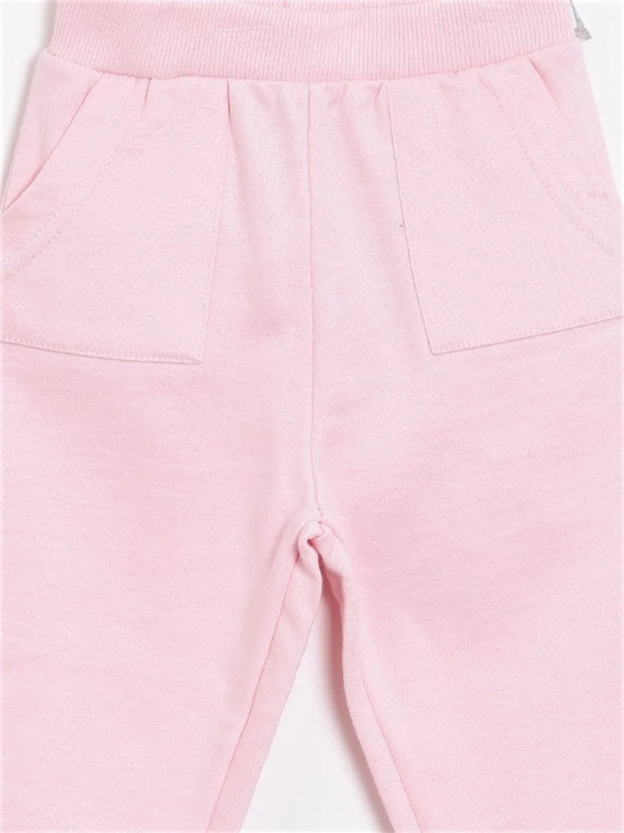 Combo of 3 Sweatpants-Pink, Grey and Black