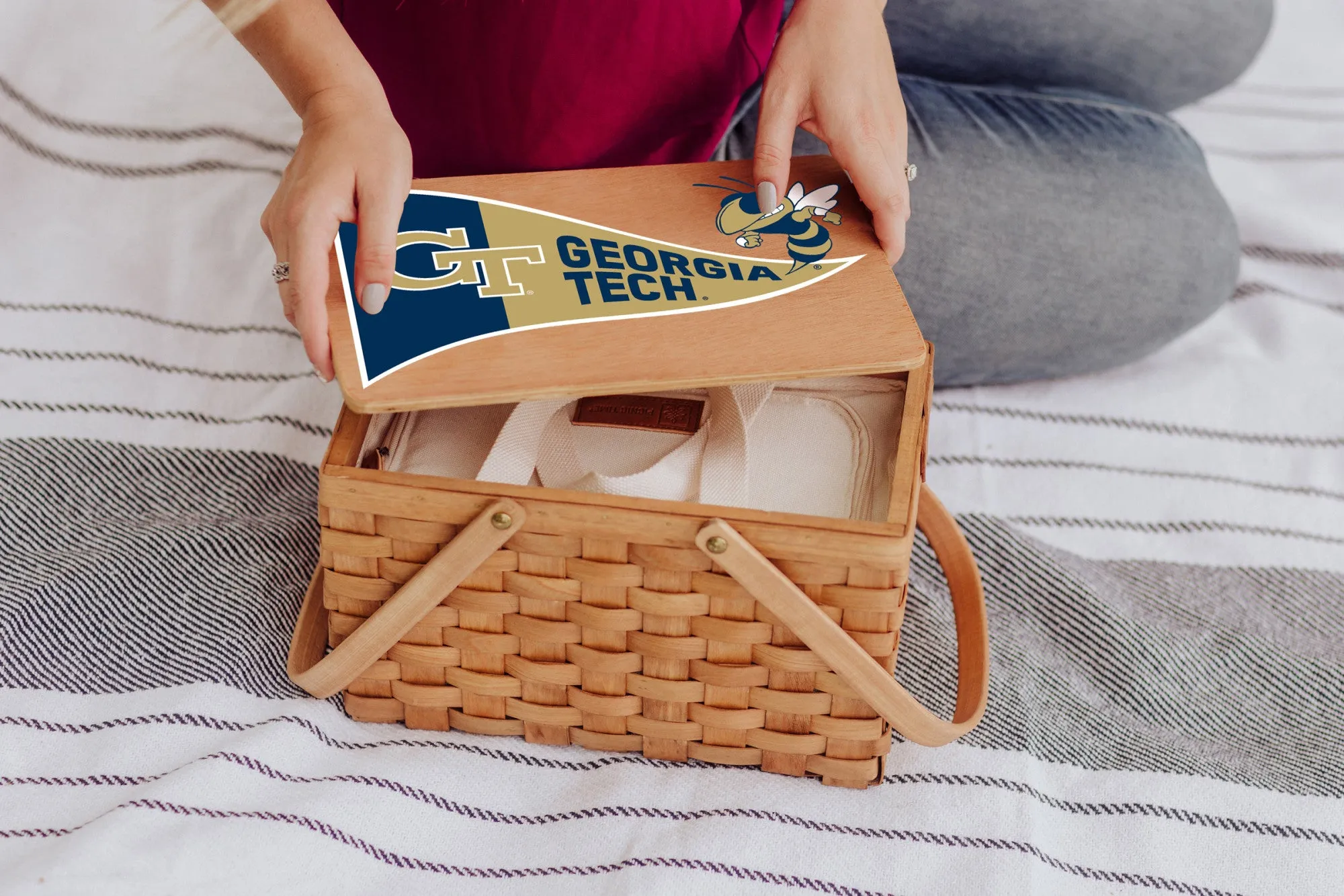 Georgia Tech Yellow Jackets - Poppy Personal Picnic Basket