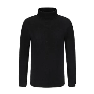 Girls LandsKid Black Ribbed Turtleneck