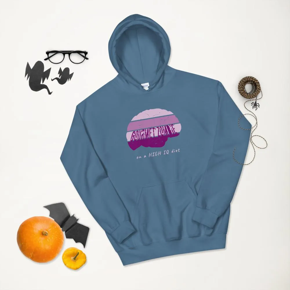 Gourmet Zombie on a High IQ Diet - Heavy Blend Unisex Hoodie