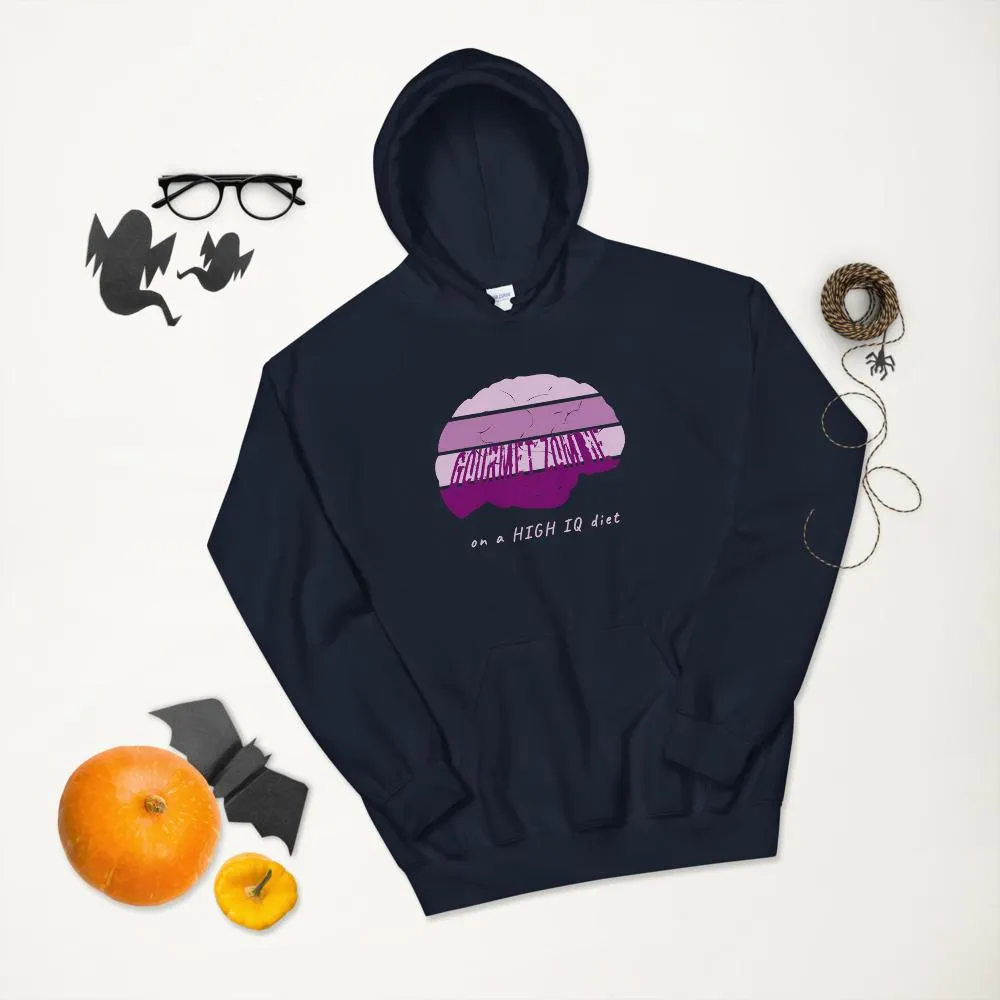 Gourmet Zombie on a High IQ Diet - Heavy Blend Unisex Hoodie