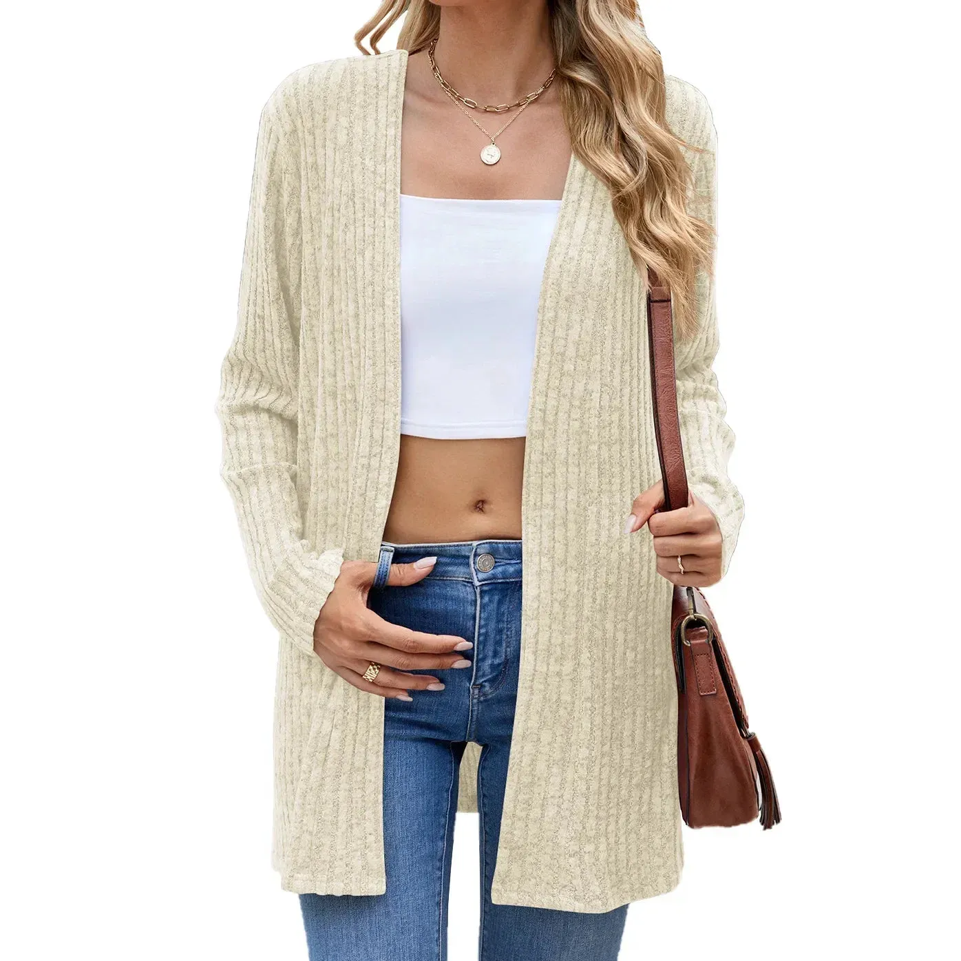 Harajuku Women Basic Jacket Cardigans Autumn Casual Thin Coat Ropa Mujer Fashion Streetwear Cardigan Woman Clothing Outerwear