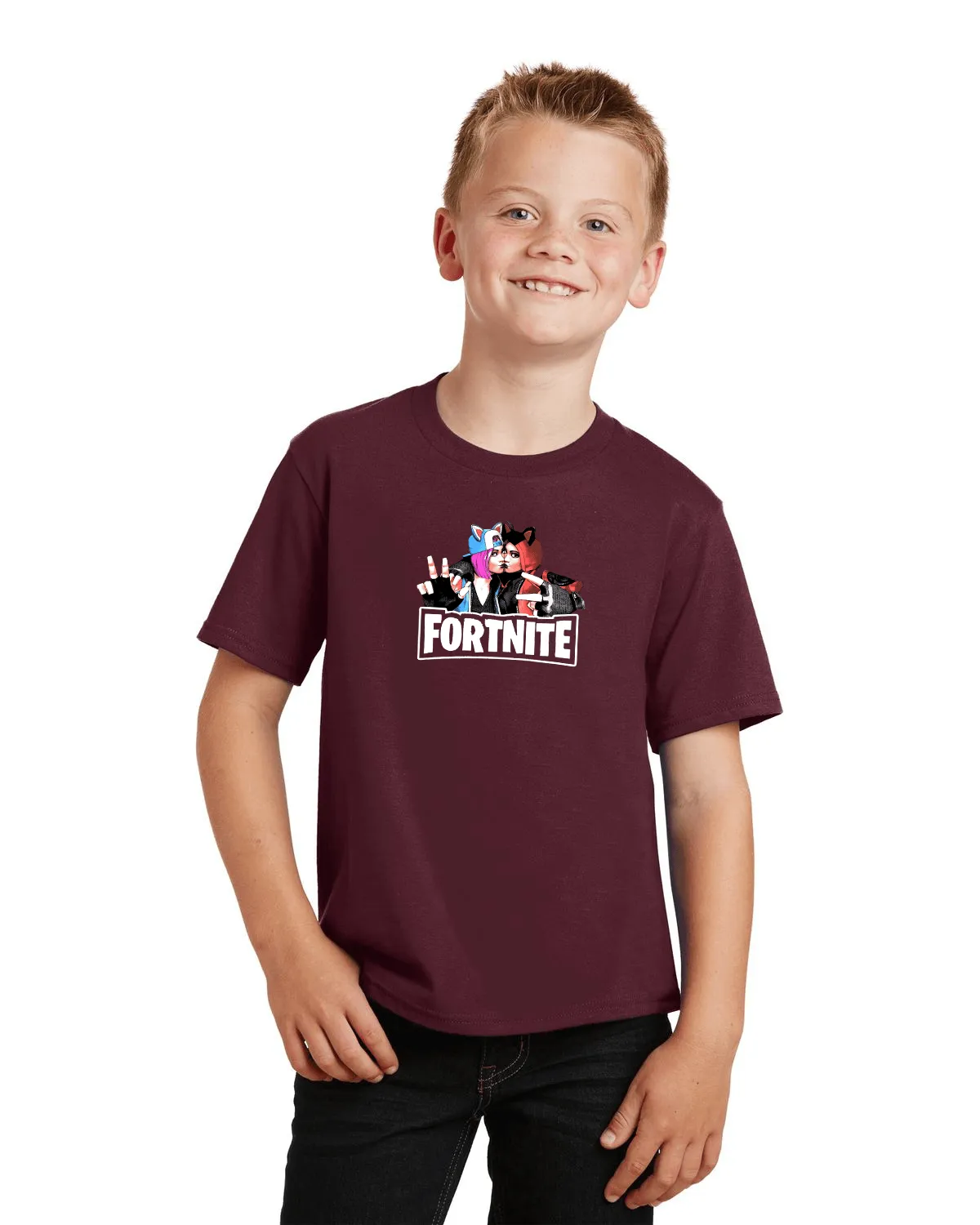 Kids Basic Printed Top  Half Sleeve