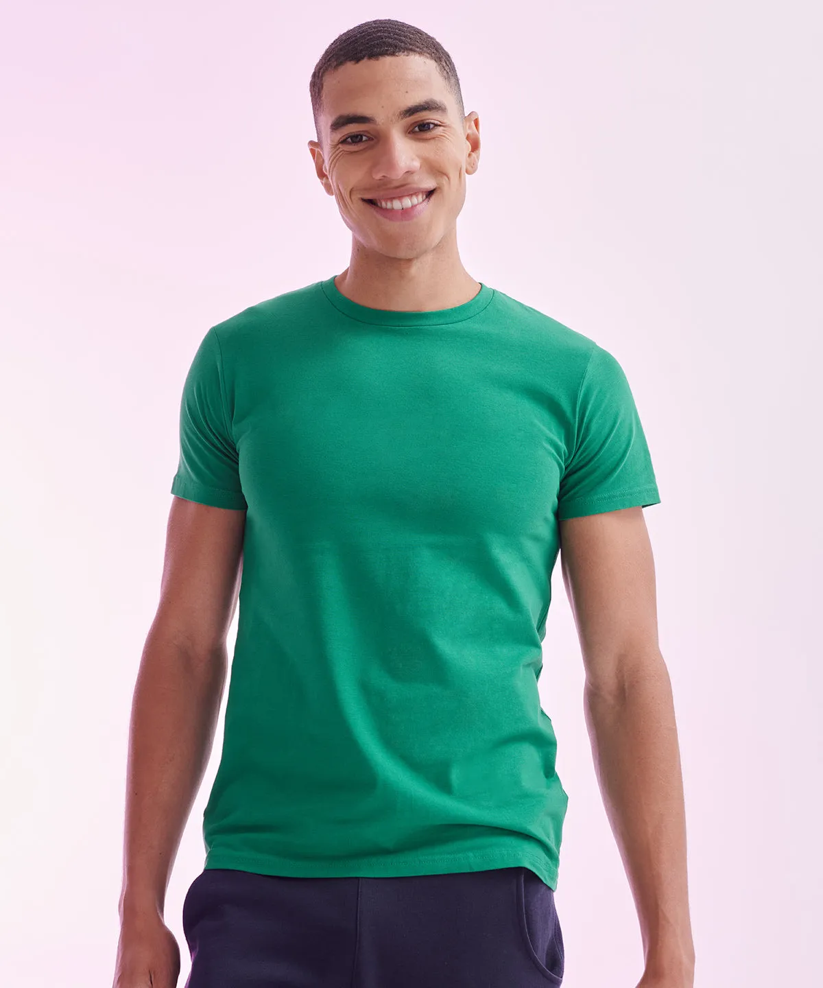 Mens feel good stretch t-shirt | Heather Grey