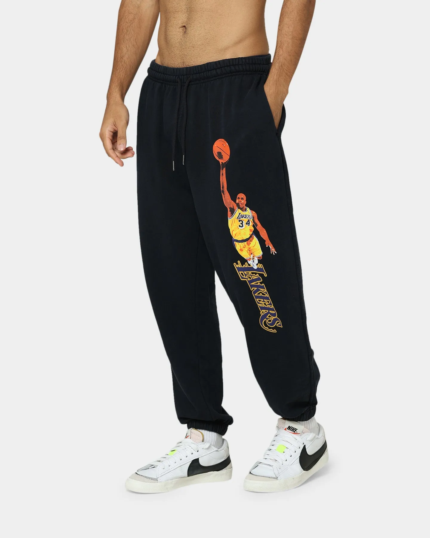 Mitchell & Ness Shaq Sweat Pants Faded Black