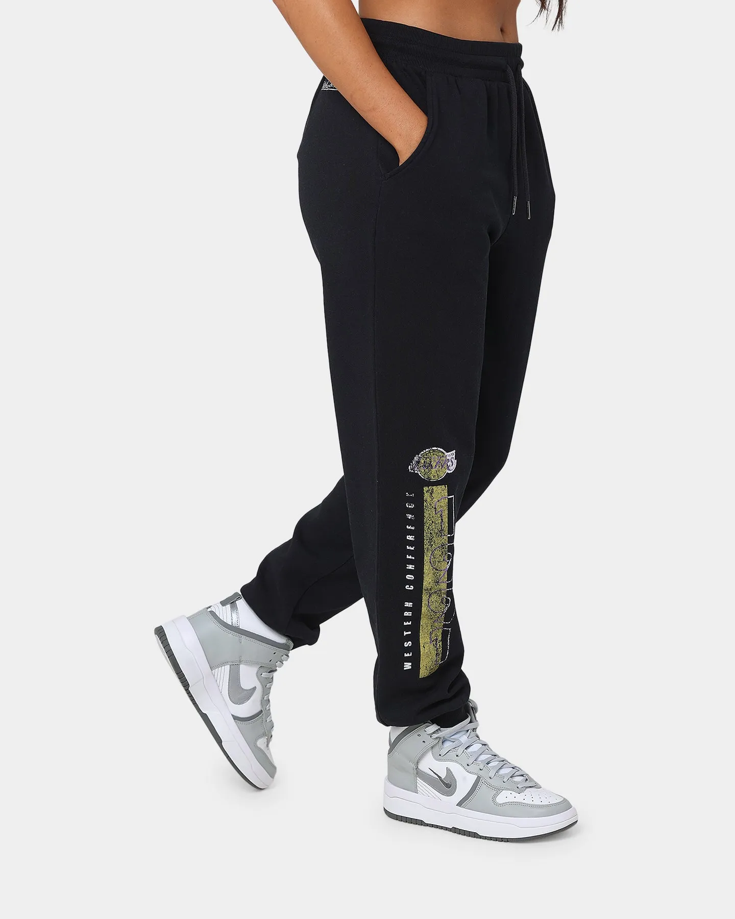 Mitchell & Ness Women's Los Angeles Lakers '91 Finals Sweat Pants Faded Black