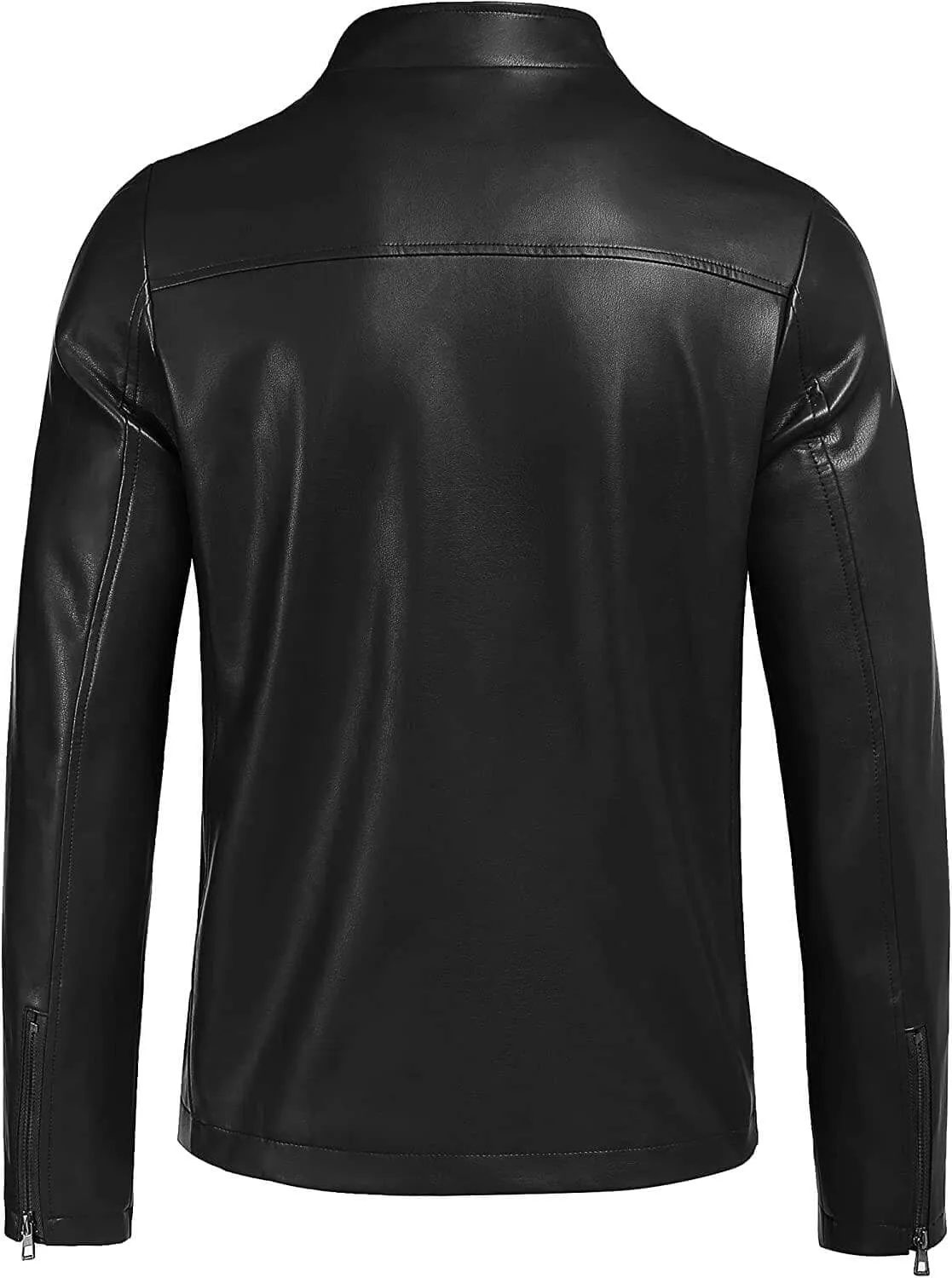 Motorcycle Leather Lightweight Jacket Coat (US Only)