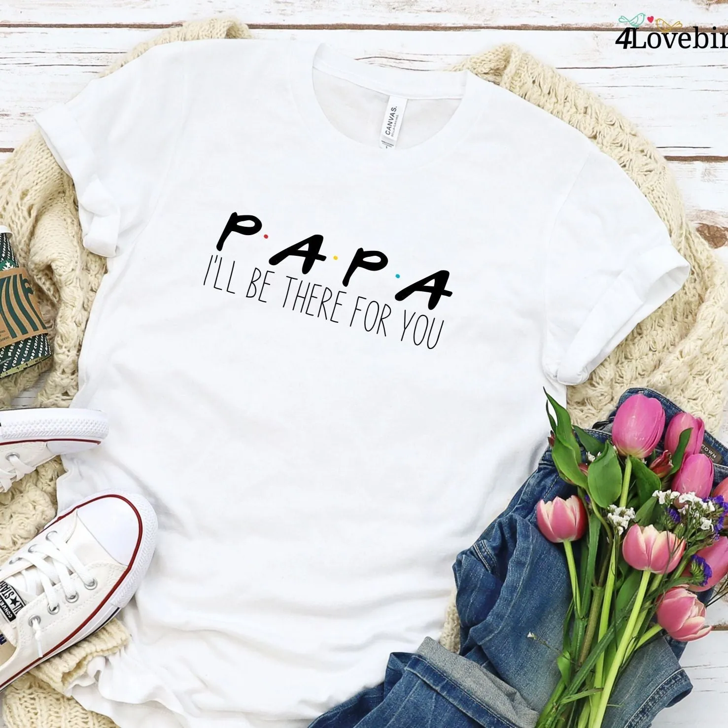 Nana/Papa I'll Be There For You Matching Set, Amusing Grandparent Gift, Father's Day & Mother's Day Outfits