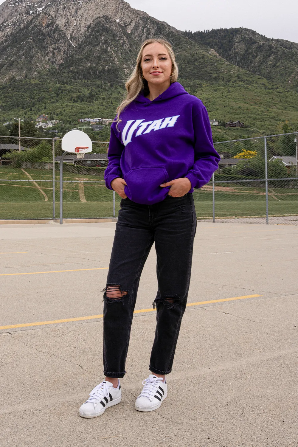 NBA Origins Wordmark Hoodie - Purple