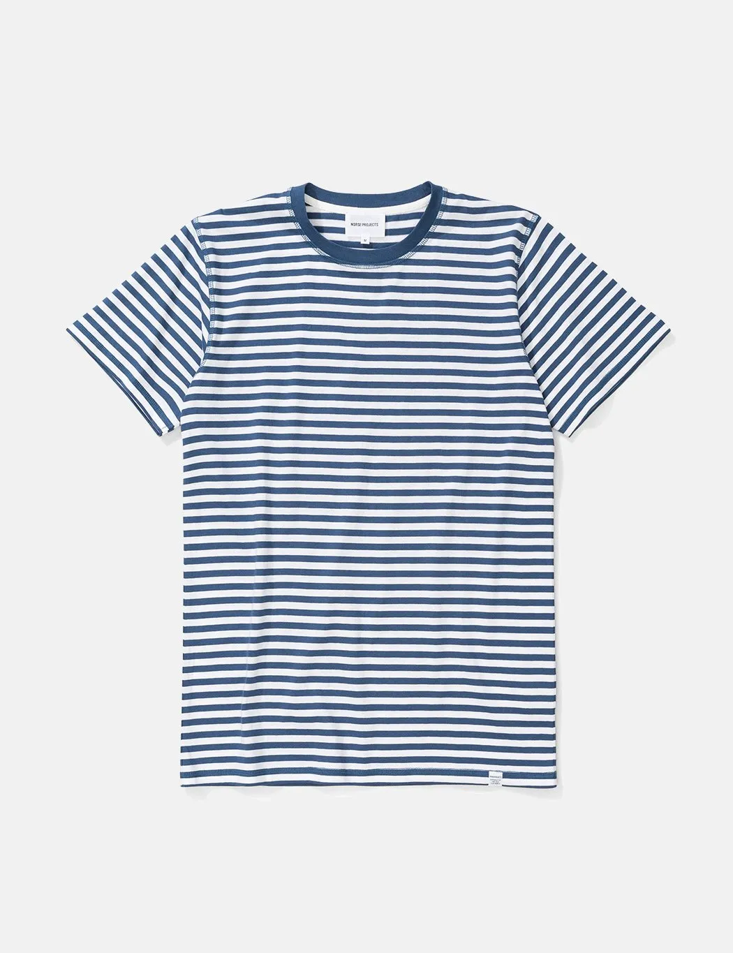 Norse Projects Niels Classic Stripe T-Shirt - Annodized Blue