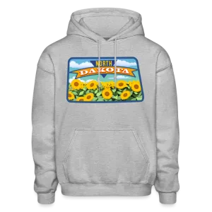 North Dakota Whimsical State Logo Heavy Blend Adult Hoodie