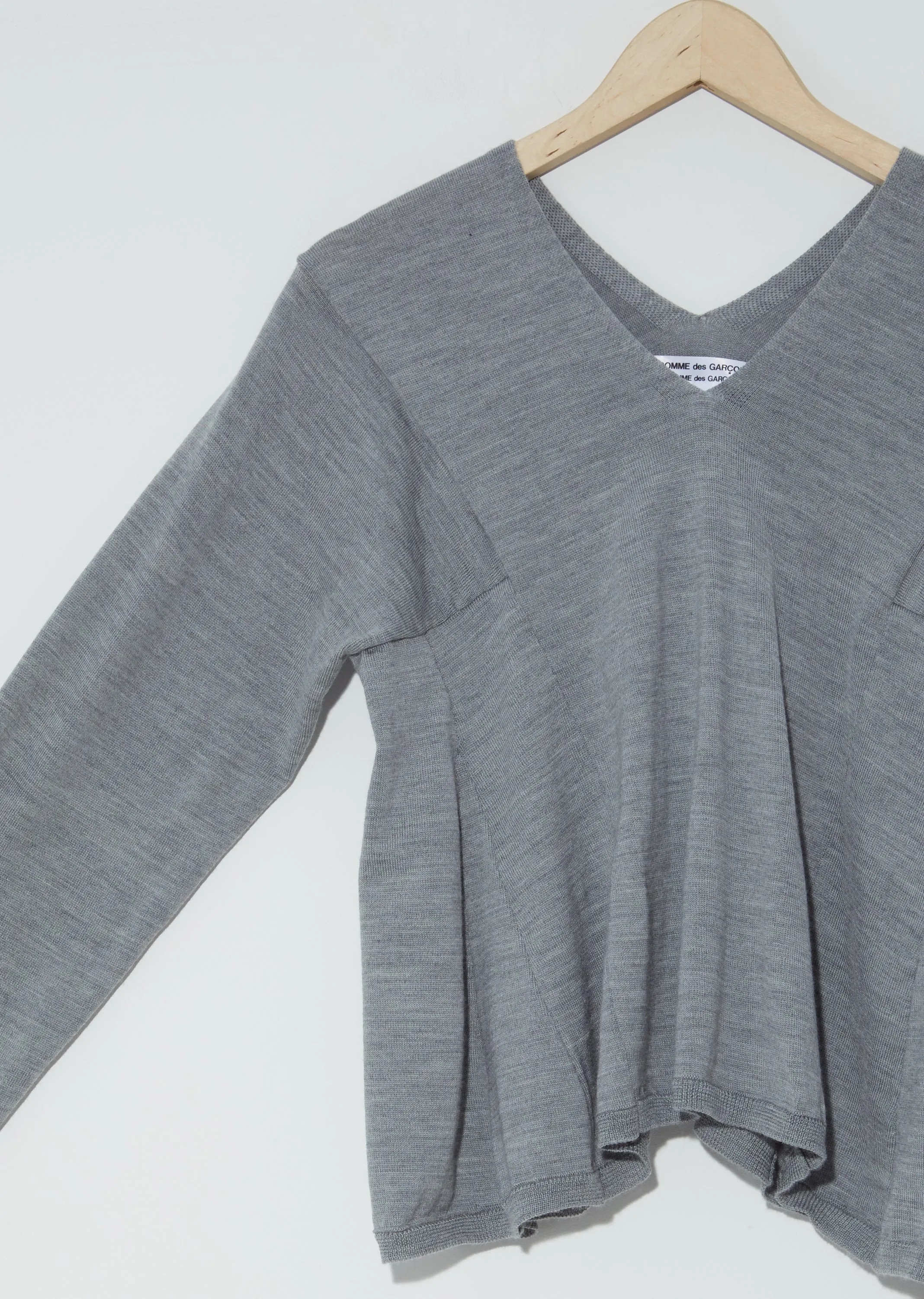 Paneled V-Neck Sweater