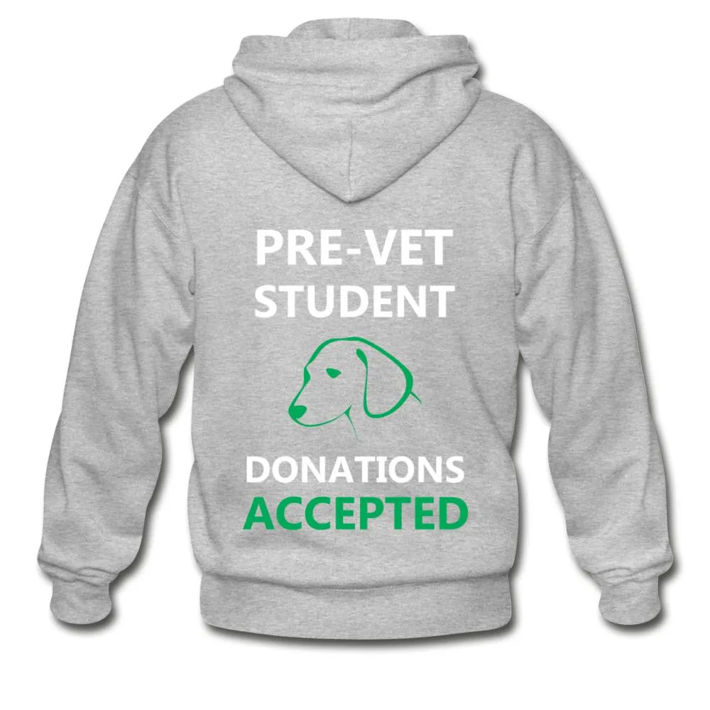 Pre- Vet Student  Unisex Zip Hoodie