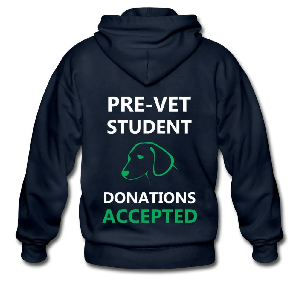 Pre- Vet Student  Unisex Zip Hoodie