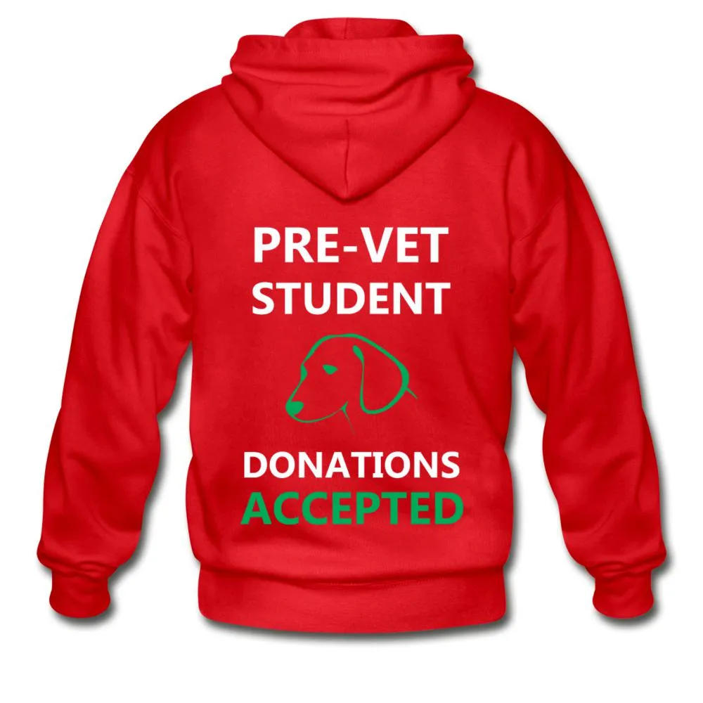 Pre- Vet Student  Unisex Zip Hoodie