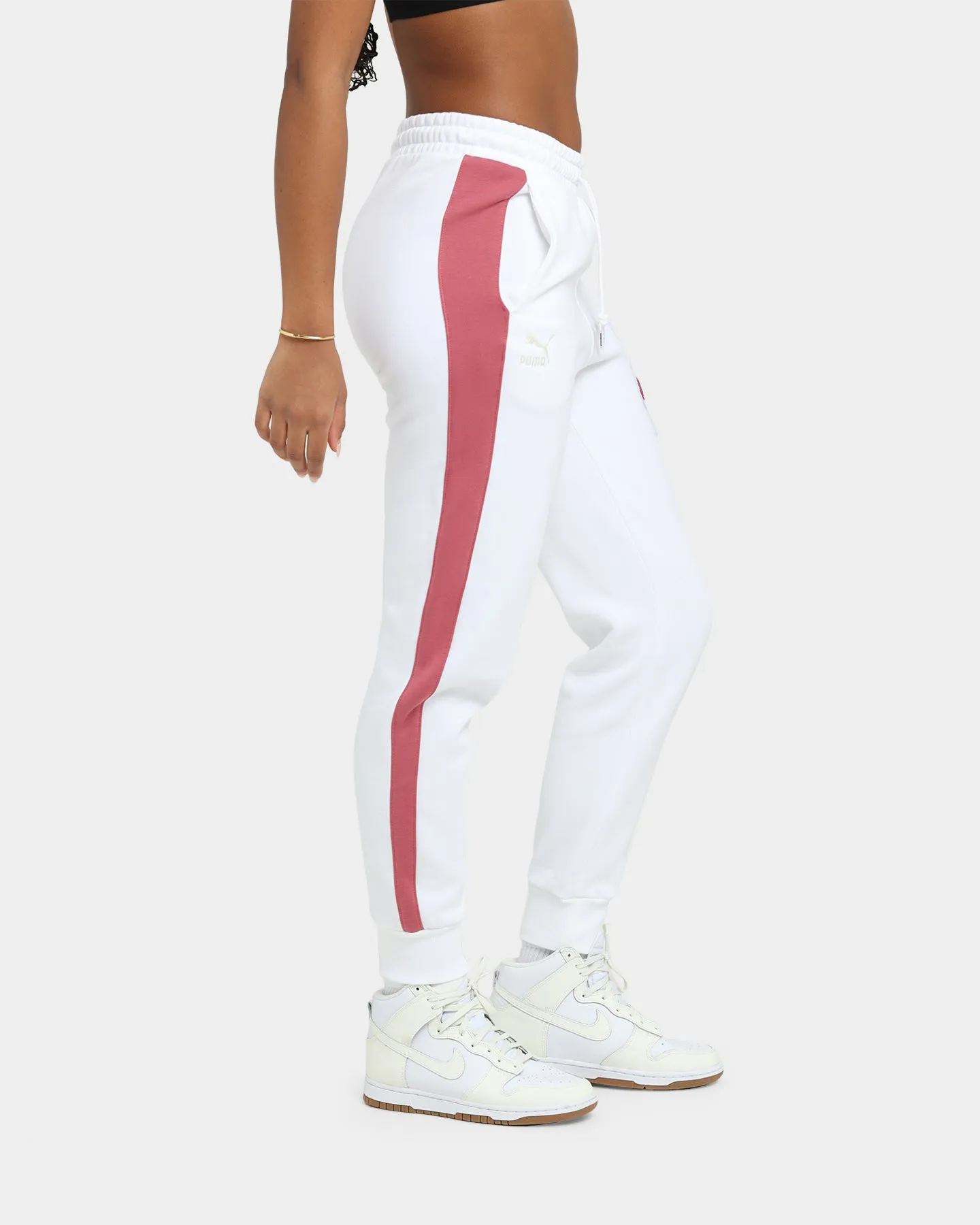 PUMA Women's Team Sweat Pants Puma White