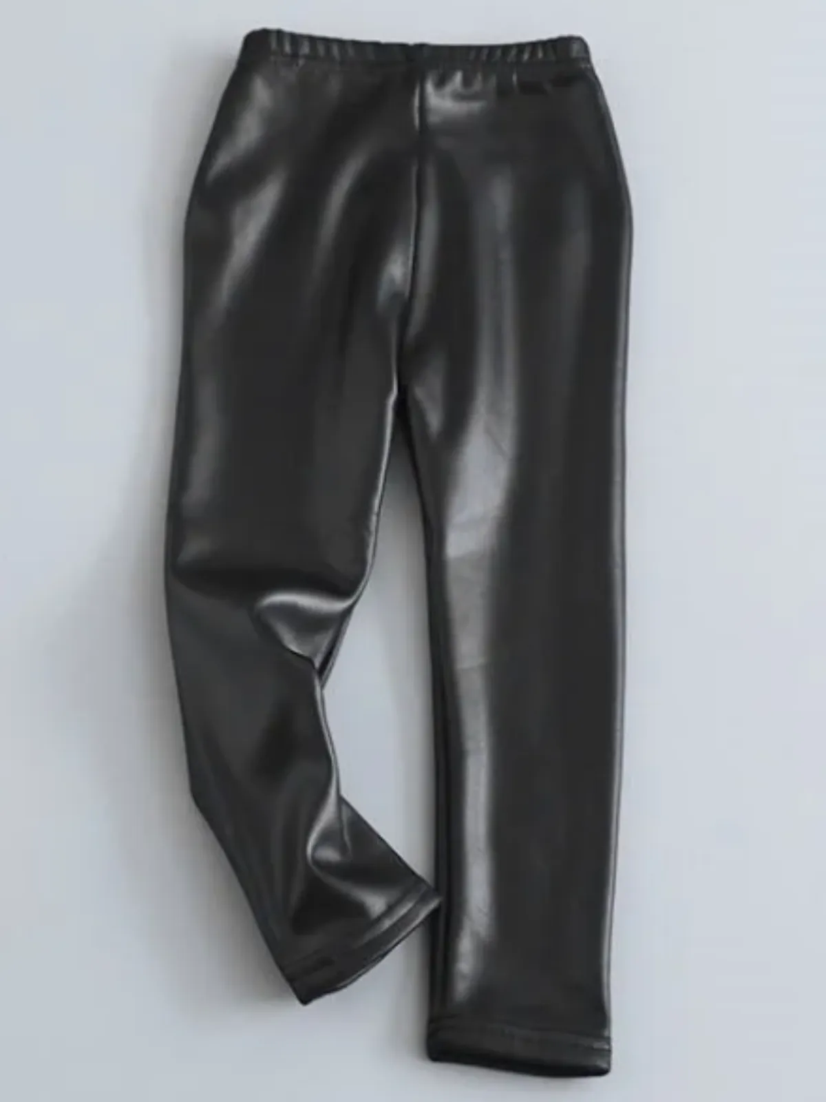 Ready For Snow Fleece-Lined Vegan Leather Leggings