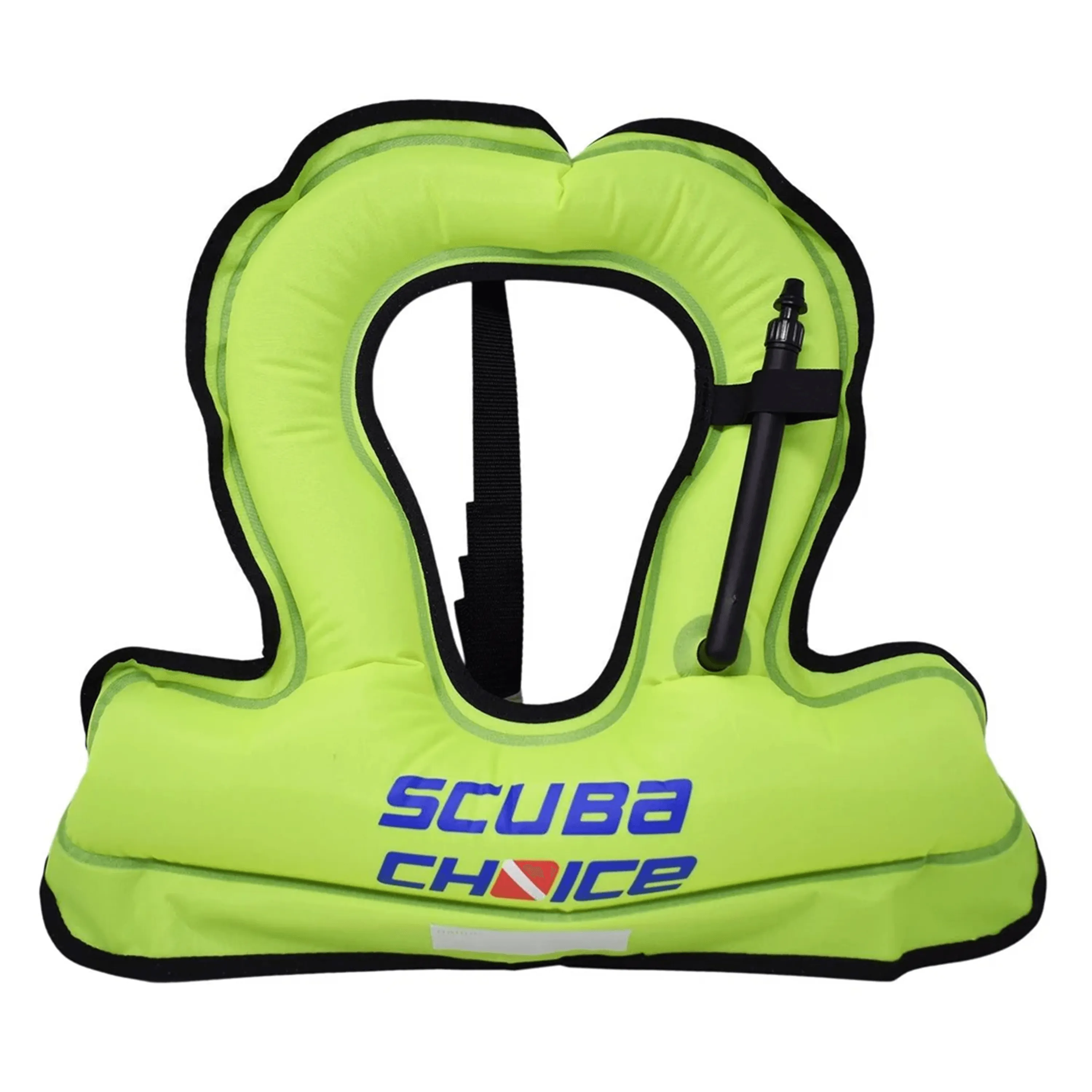 Scuba Choice Scuba Choice Youth Kids Snorkel Vest Neon Yellow/Blue with Name Box