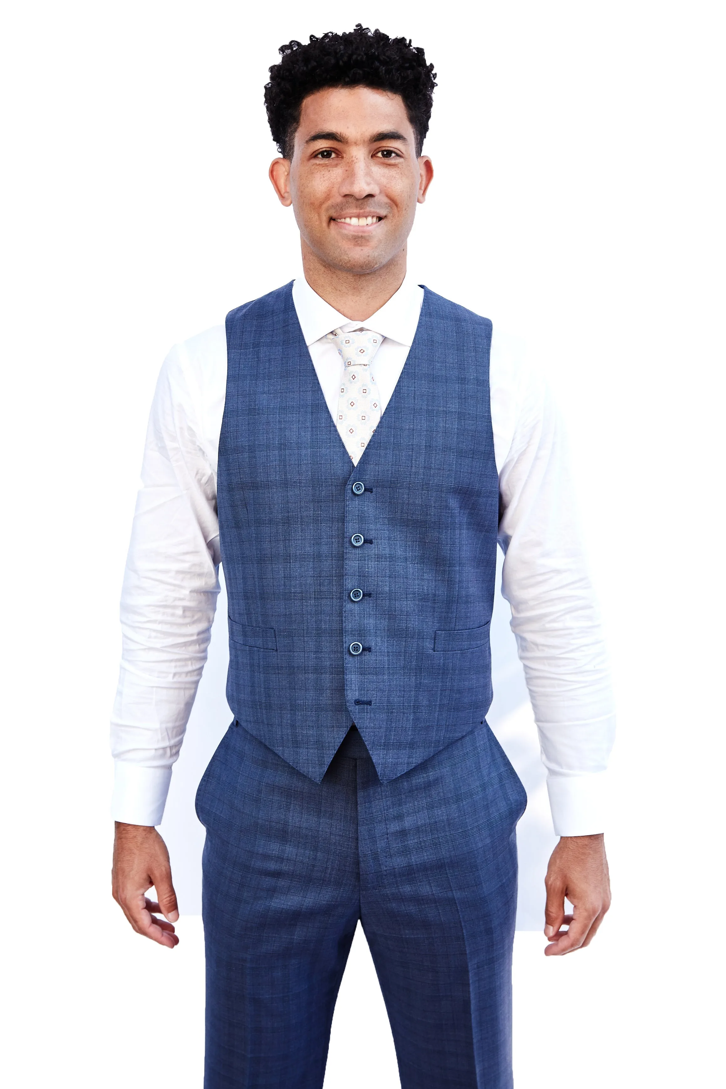 Slate Blue 3 Piece Suit