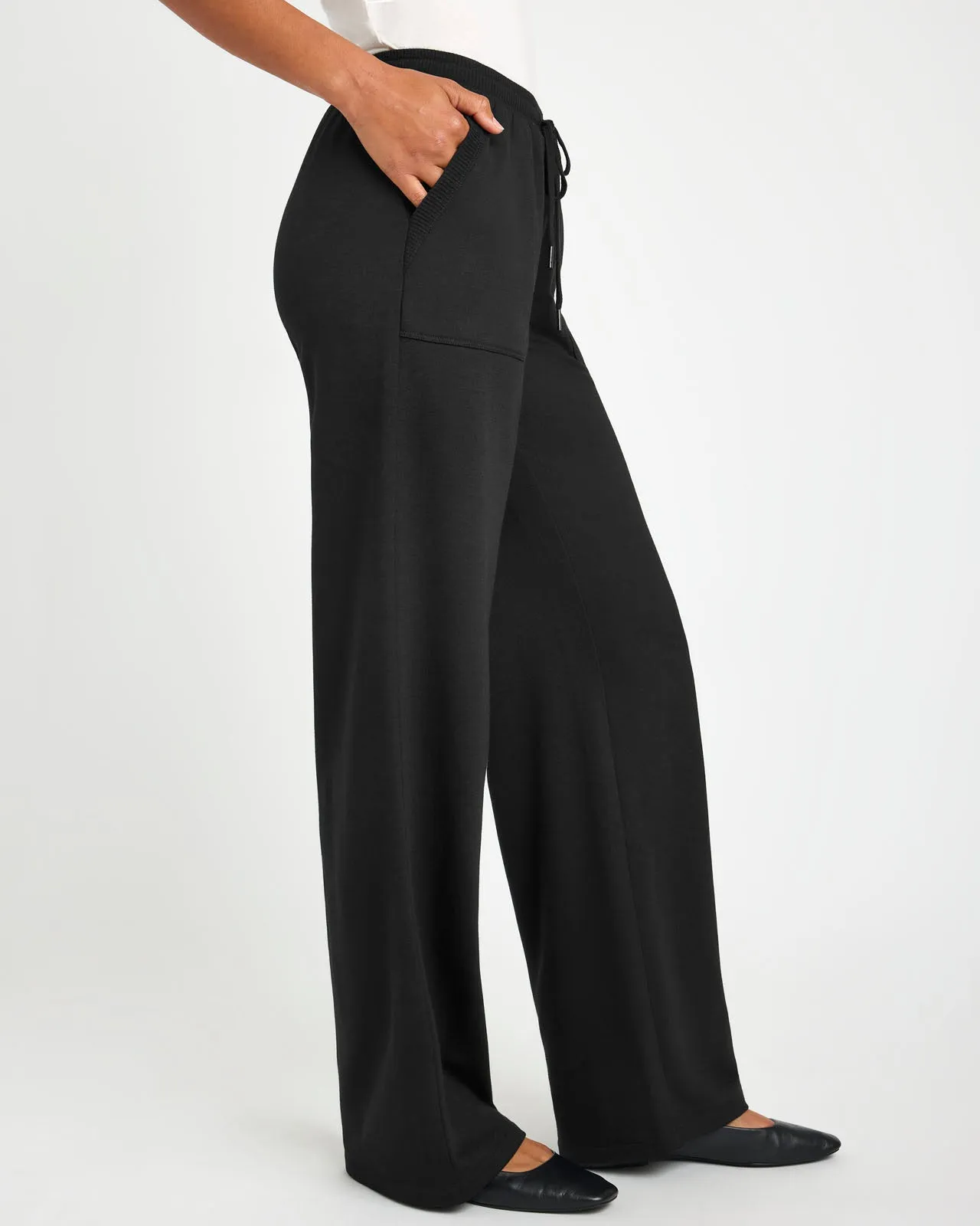 Soft Fleece Plush Wide Leg Pant