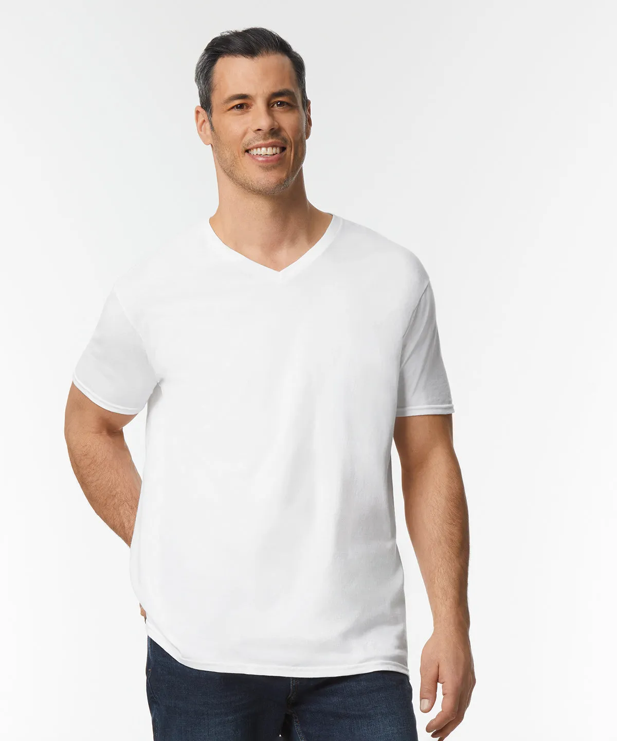 Softstyle v-neck t-shirt | Sports Grey