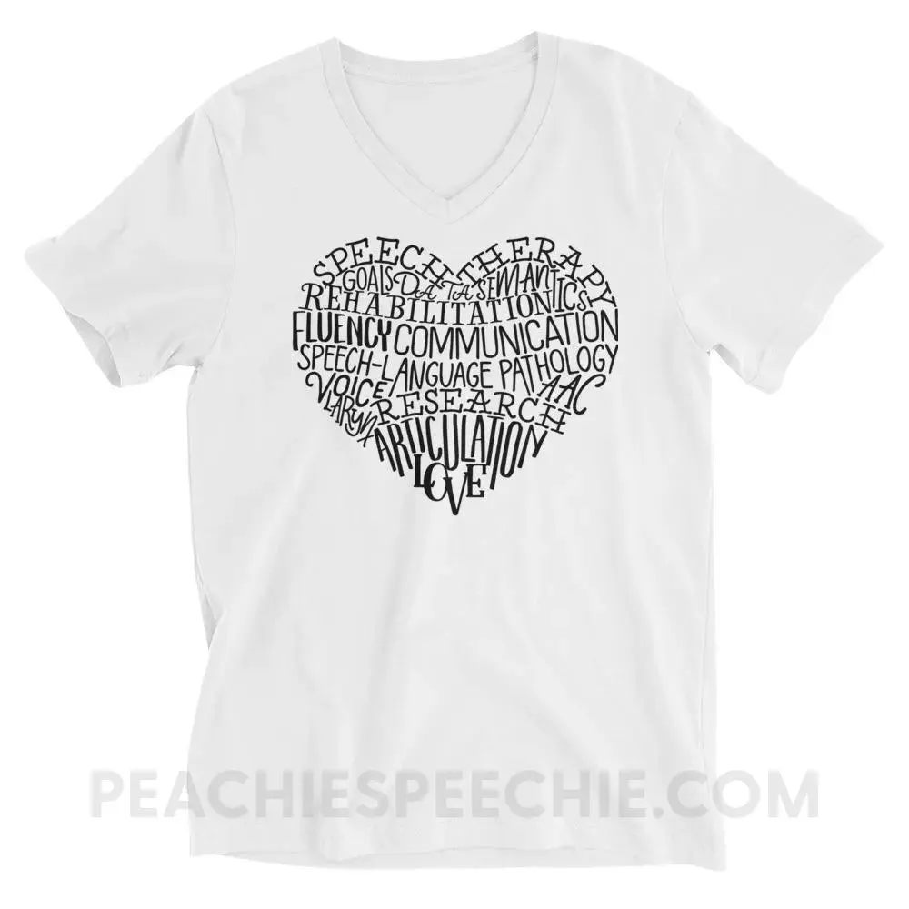 Speech Heart Soft V-Neck