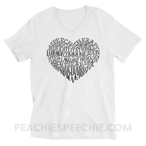 Speech Heart Soft V-Neck