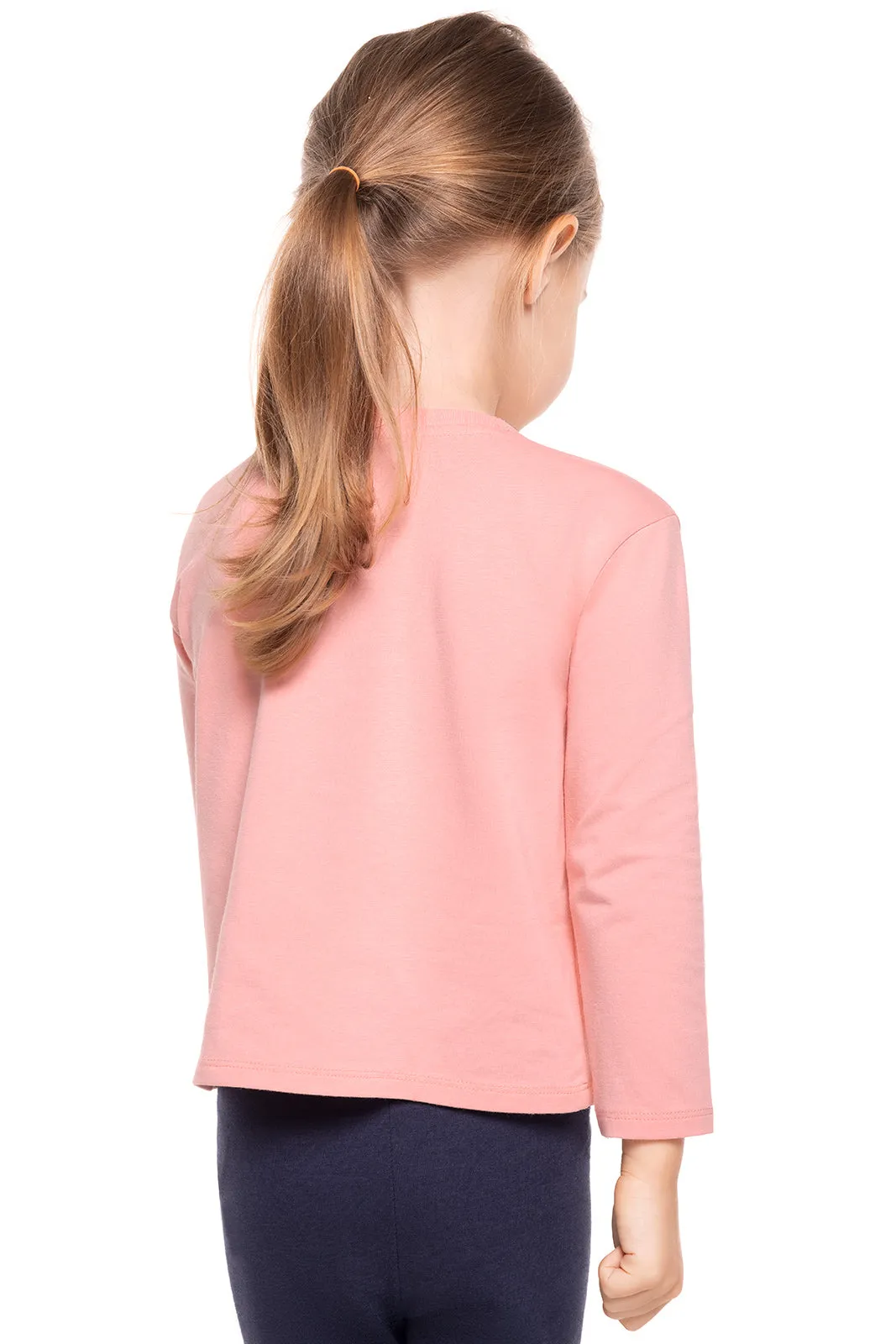 Toddler Coco Plum Everyday Long Sleeve T-Shirt  |  Peachy Pink