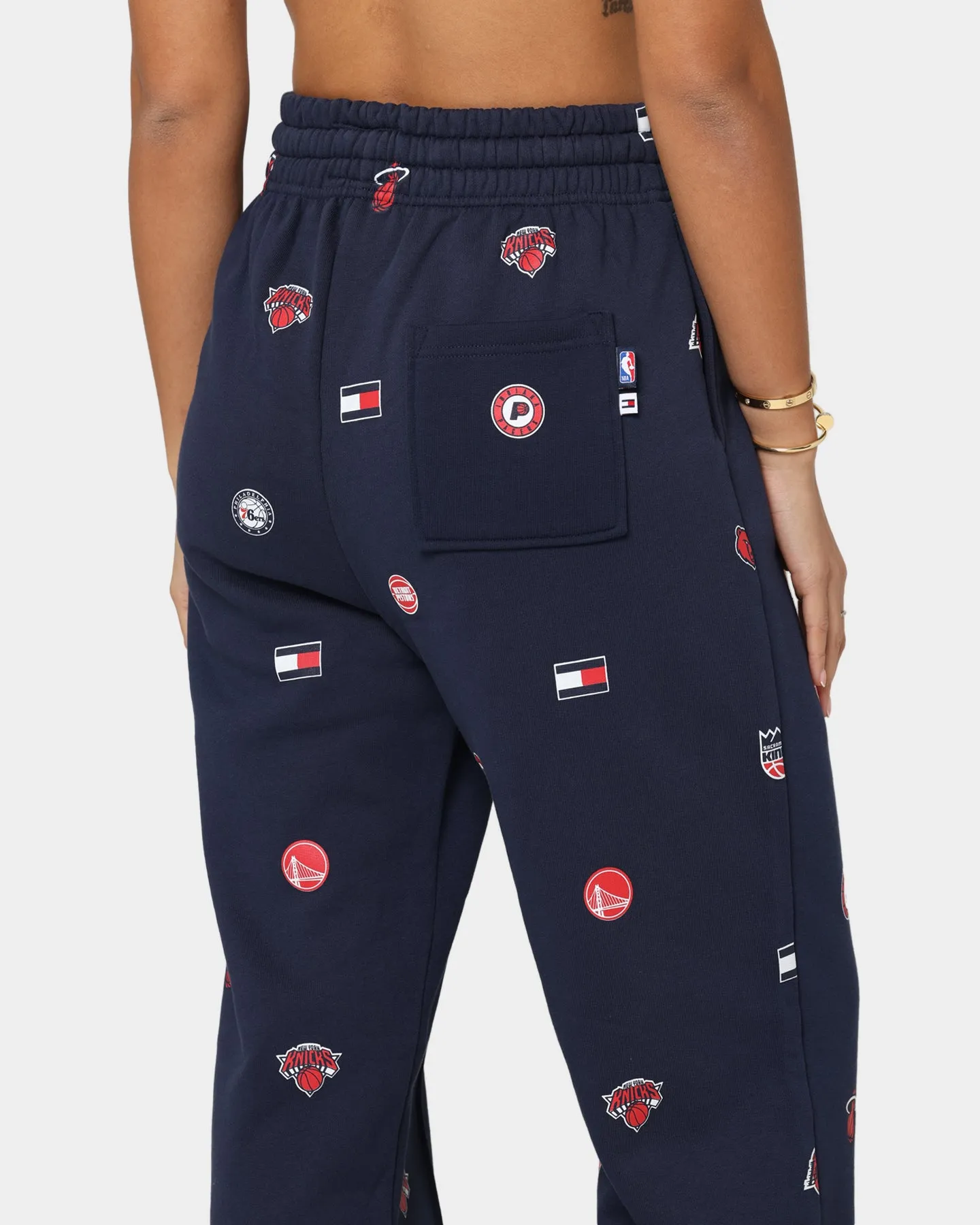 Tommy Jeans Women's Tommy Jeans X NBA W6 All Over Print Track Pants Twilight Navy