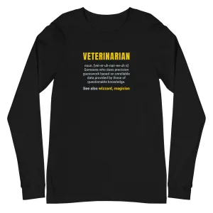 Veterinarian Definition Unisex Premium Long Sleeve T-Shirt