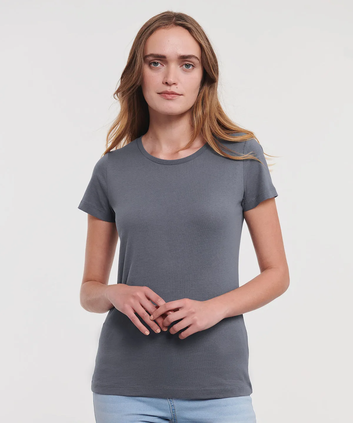 Womens pure organic tee | Convoy Grey